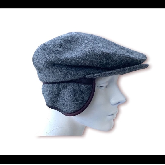Wool Cap Men’s Vintage Ear Flap Designer Hat - Picture 5 of 9